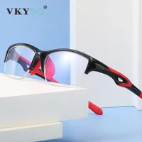 VICKY, gafas con montura para deportes nuevos a la moda, gafas TR90 de media montura para hombre, gafas antiluz azul, se pueden personalizar con prescripción DM18021
