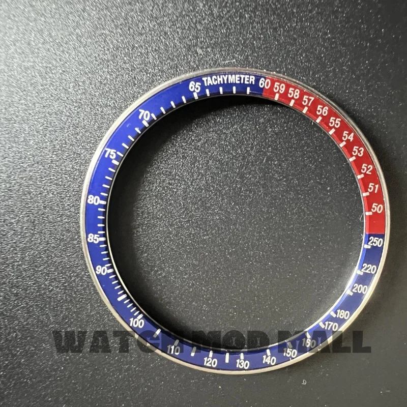 Stainless Steel Blue Red Bezel insert Set fit for Seiko 6139-6002 6139-6009 Pogue Watch