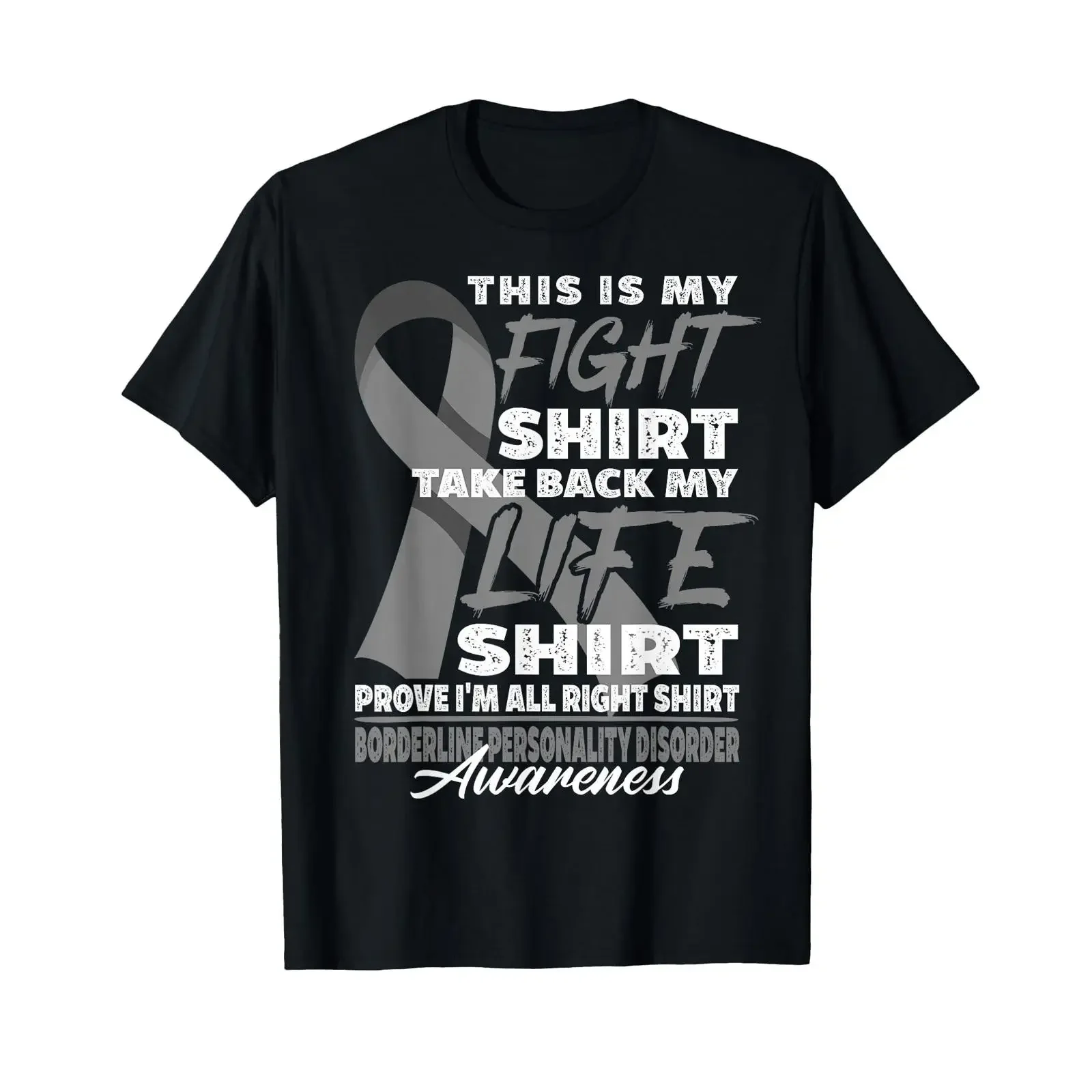 Awareness FighT T Shirt I BPD Borderline Personality Disorder vintage Washed fashion designer clothes Stylish Casual graphic