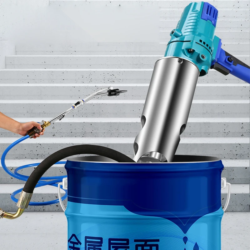 

220V 1500W High Power Real Stone Paint Spraying Machine Spray Gun Putty Conveying Waterproof Spraying Machine Coating Machine