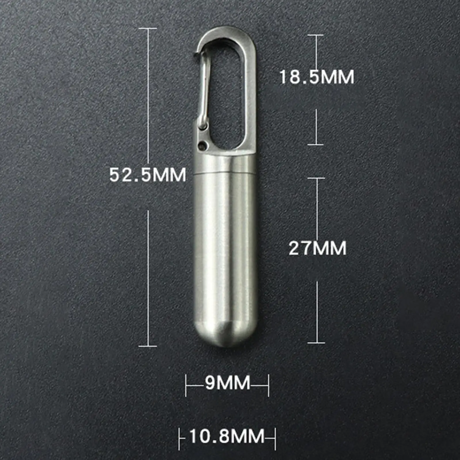 Small Pill Box Portable Mini Pill Dispenser Storage Box Keychain for Outdoor