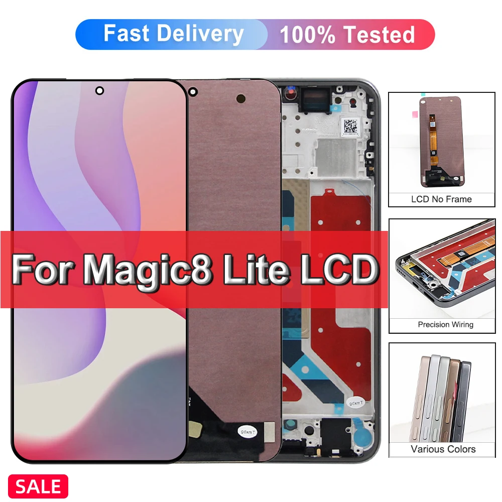 6.79'' OLED For Honor Magic 8 Lite LCD MTN-NX1M Display Screen Touch Digitizer Assembly Magic8 Lite Display Screen Replacement