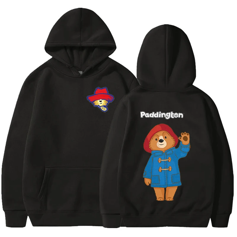 Paddington Bear Sweater Funny Women Clothes Femininos Man Clothes Crewneck Sweatshirt Men Sweatshirt Men Pullover Shirt