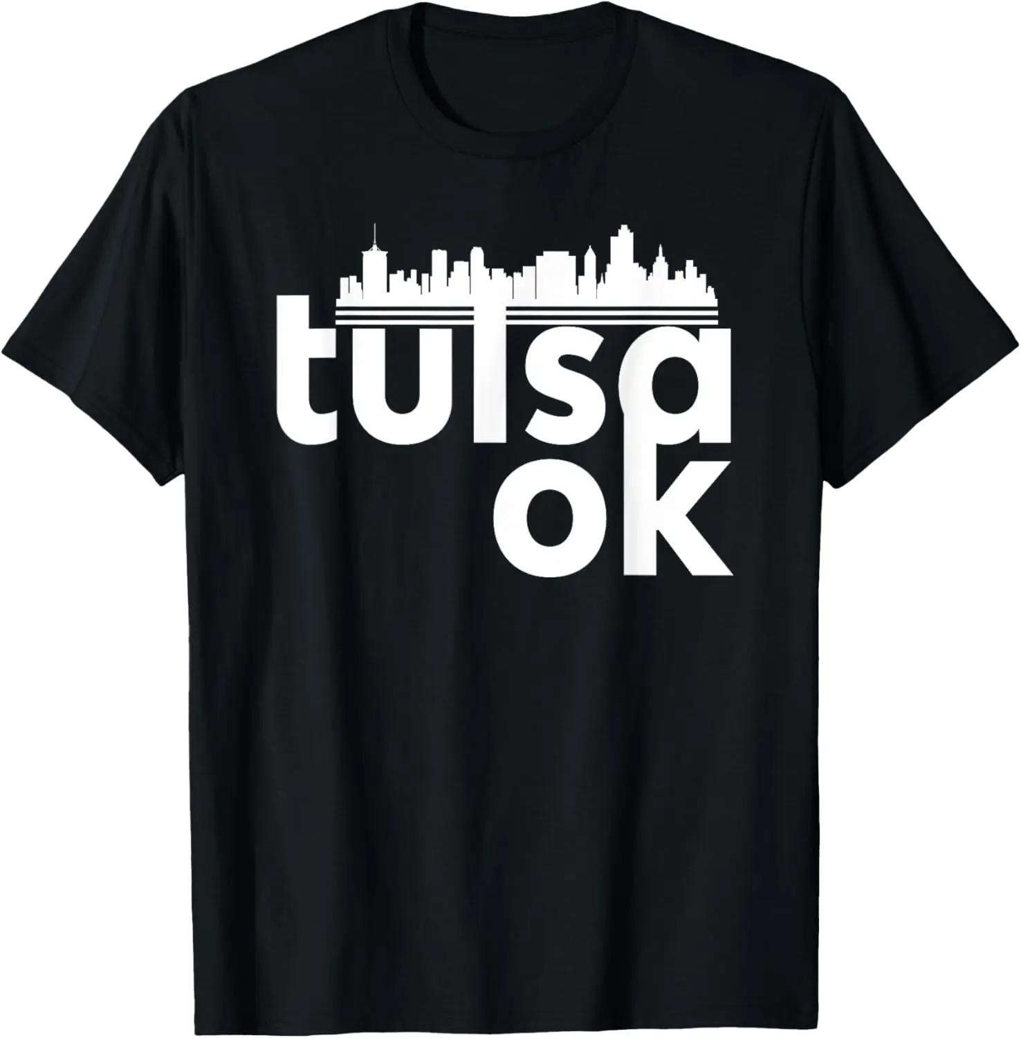 

Retro Tulsa OK Skyline Design - Tulsa Oklahoma Souvenir T-Shirt