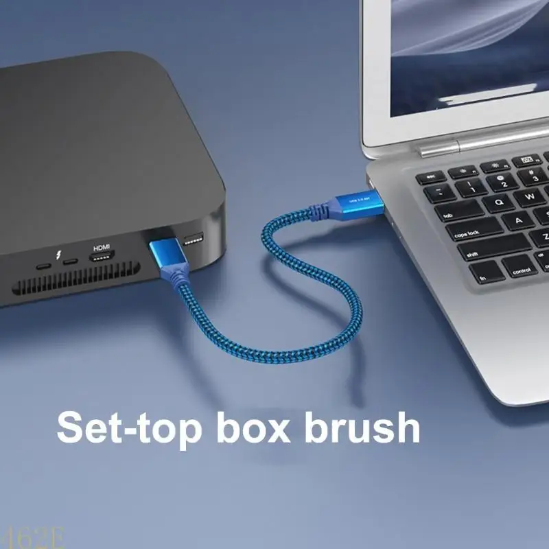

462E Flexible USB3.0 to Type B Charing and Data Cord 5Gbps for Printers Music Keyboards Fast Charging Heat Resistant