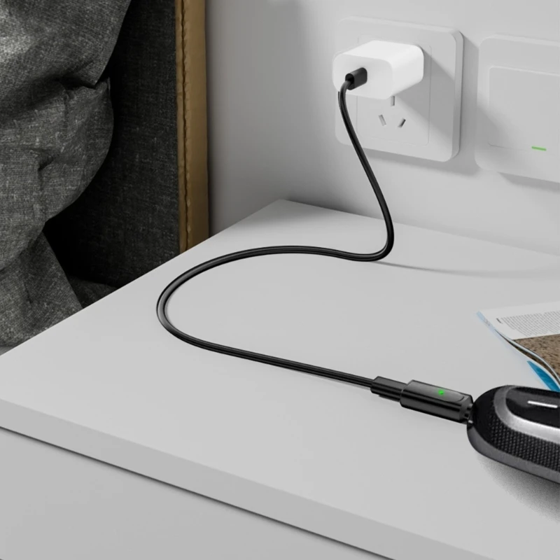 Compact USB C Shaver Adapter Connector with LED Light Lightweight Design for Dedicated Shavers Travel Use
