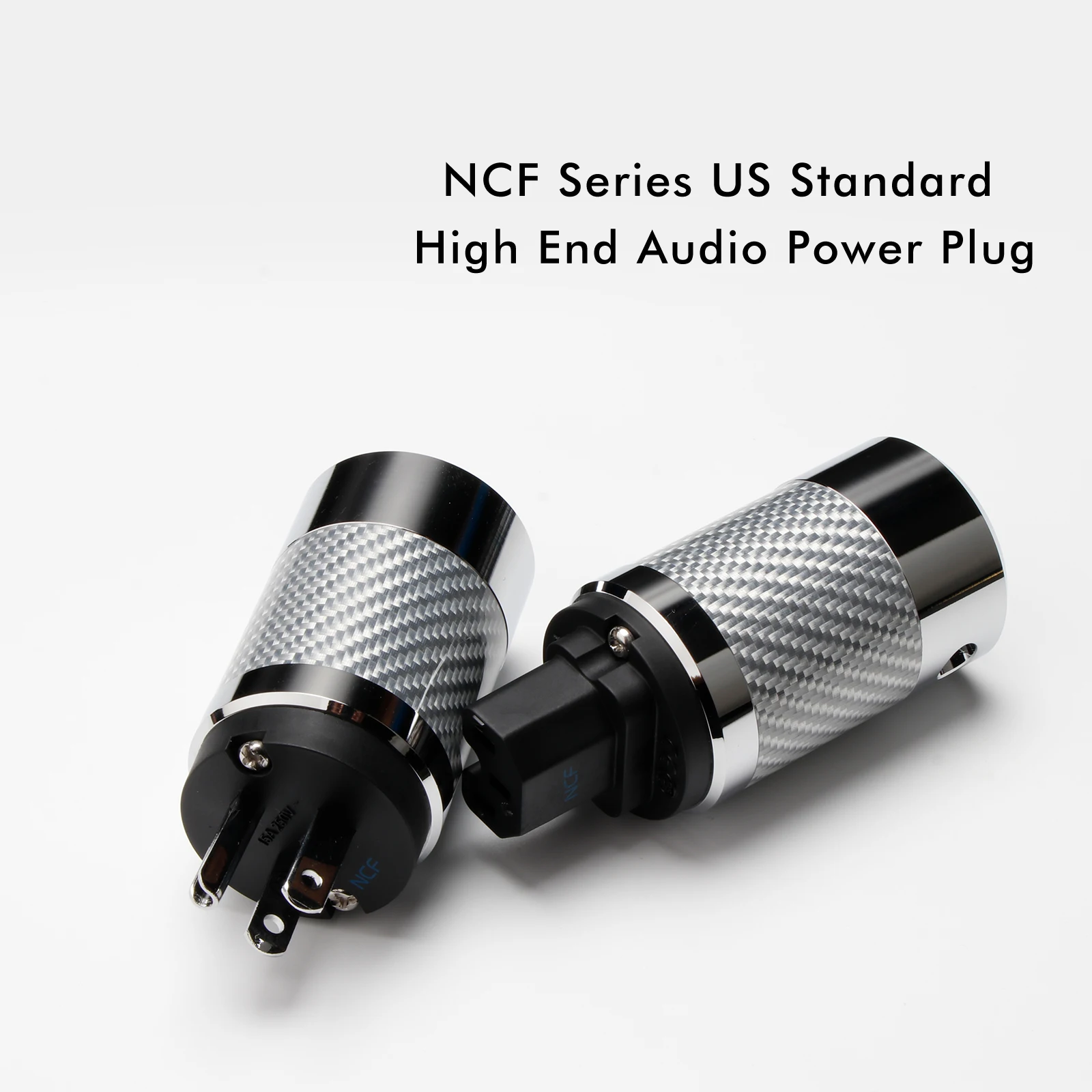 Hi-End US/EU Power Plug IEC320 Audio Connector Rhodium Plated AC Power Cord Plugs For Audiophile DIY Mains Cable