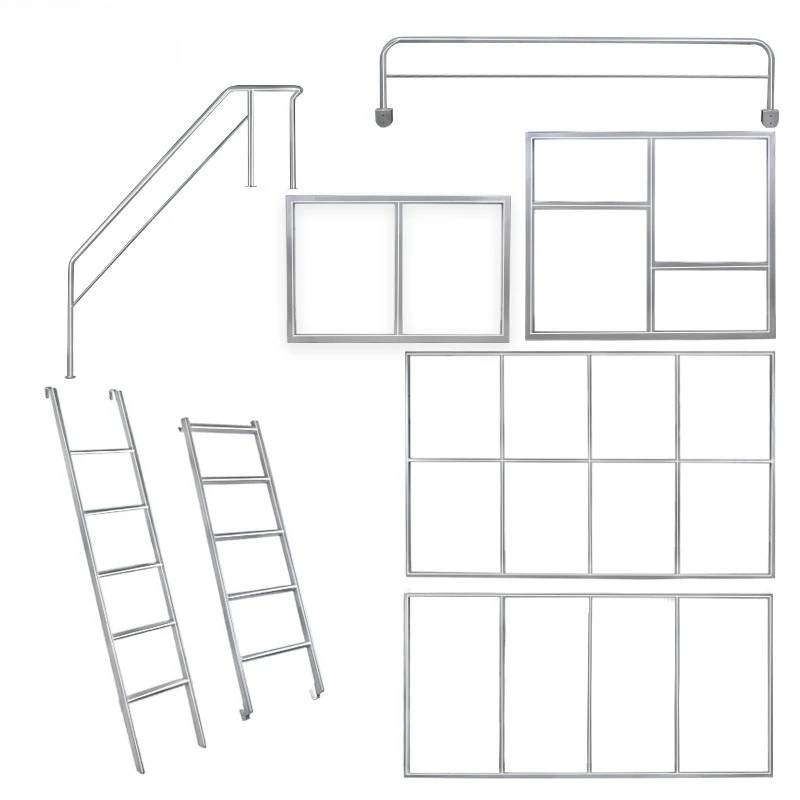 

Upper and lower double-layer child and mother bed hardware, upper and lower bed stairs handrail support frame, children's bed