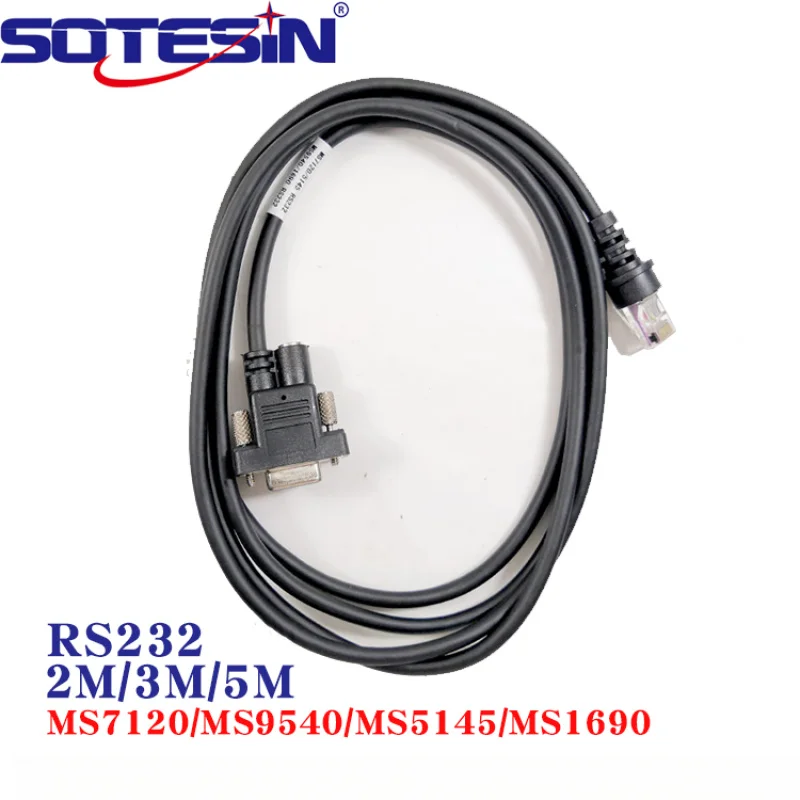 SOTESIN Pure Copper 10P10C RS232 Plug to DB9 Barcode Scanner Cable QR Code Reader Cable for Honeywell Orbit MS5145 MK7120 MS9540