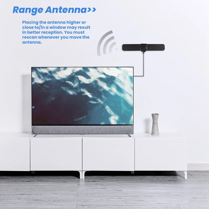 300 Mile Range Antenna TV Digital HD Skywire 4K Antena Digital Indoor HDTV 1080P