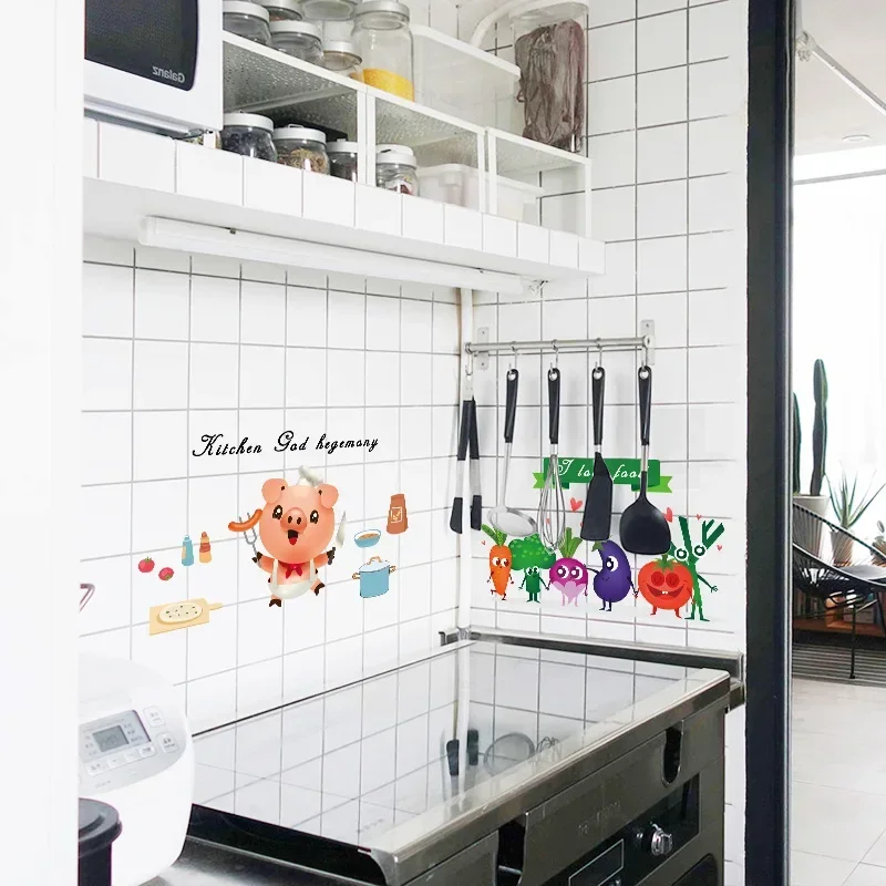 Kitchen oil proof sticker oil smoke wall tile wall transparent wall paste  high temperature resistant self-adhesive sticker