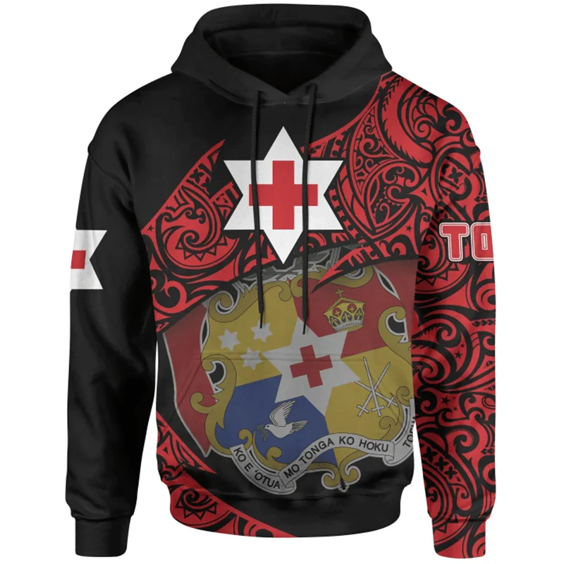 2024 Tonga National Day 3D Printed Hoodie For Men SweatShirt Fashion Polynesia Long Sleeve Men Kids Pullover Hooded Tracksuits