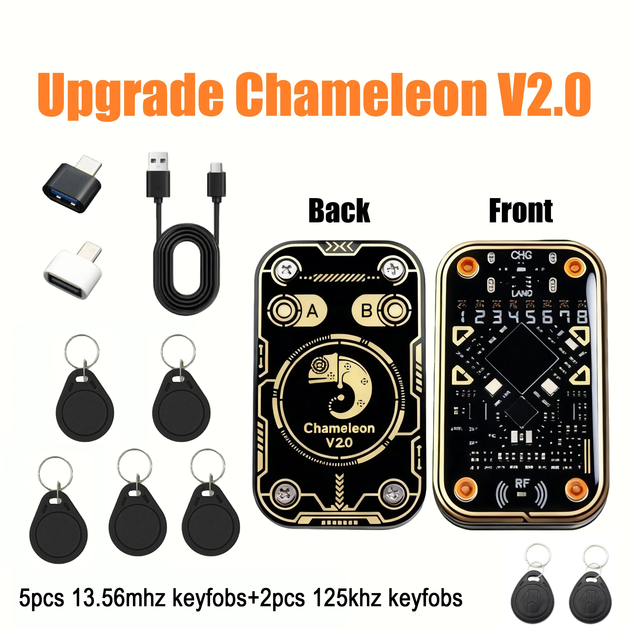 Neuer Chameleon Ultra kontaktloser Smartcard-Emulator, kompatibel mit NFC Read Writer RFID Smart Chip ID IC Reader Tag Copyer