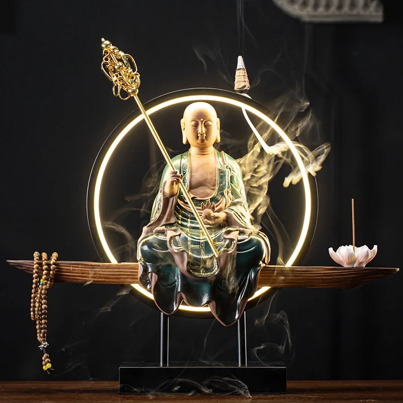 Ksitigarbha Bodhisattva Buddha Statue Worships The Family God Statue Buddha Ksitigarbha Zen Ornaments To Ensure Peace