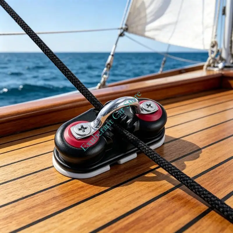 Ball Bearing Fast Entry for Line Size Up to 5/8Inch Sailboats Kayak Accessories Marine Line Cleats Aluminum Boats Cams Cleats