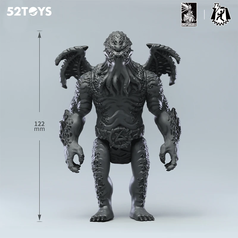 52TOYS Action Figure Legacy of Lovecraft, Monochrome Version, Collectible Desktop Decoration, Creative Gift for Birthday Party