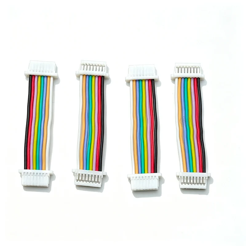 50pcs SH1.0‑8P Double Head Silicone Wire 28AWG FPV Drone Flight Controller ESC Connecting Cable Fly Tower Cable Wire Length-30mm