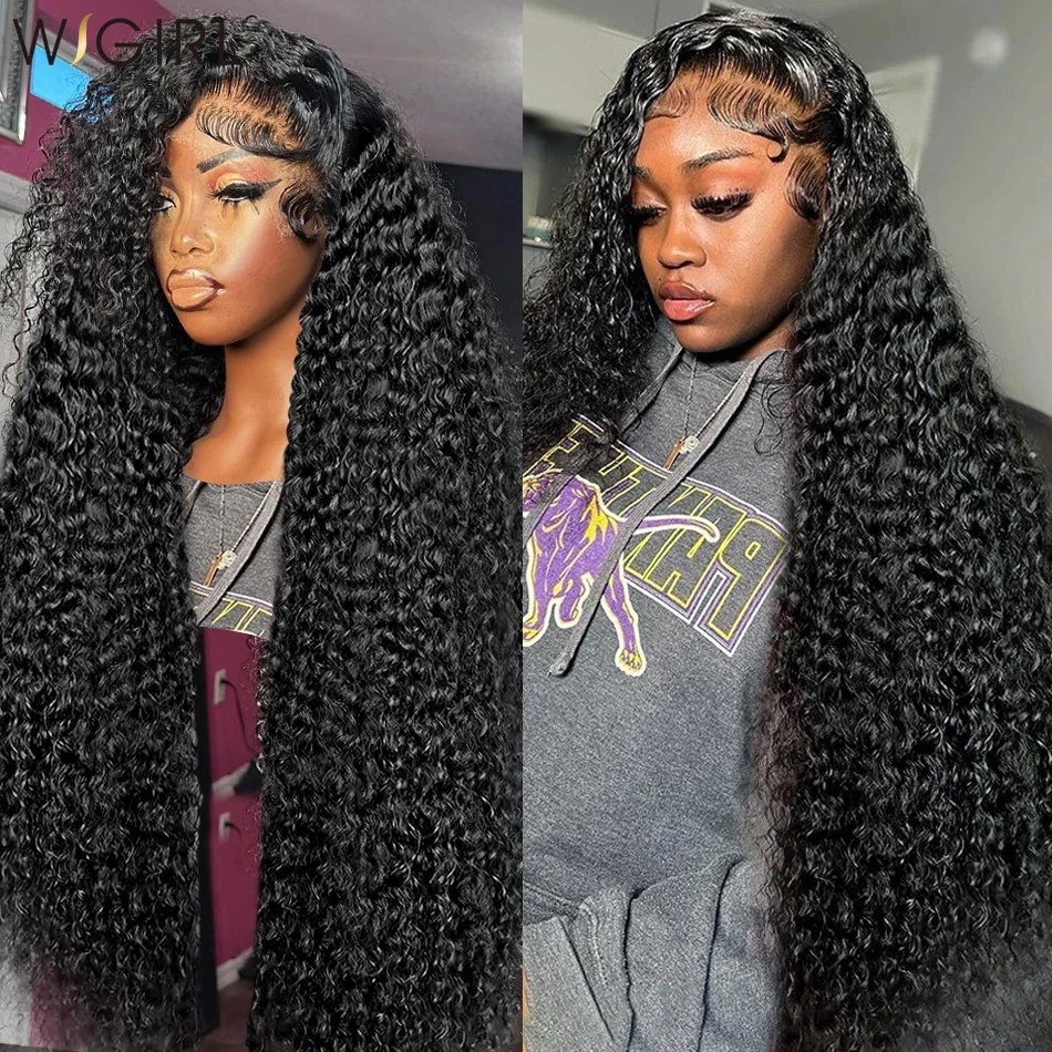 Wigirl Deep Wave 13x4 13x6 Lace Frontal Human Hair Wigs 250% 30 Inch Water Curly 5x5 Glueless Wig Ready To Wear For Women