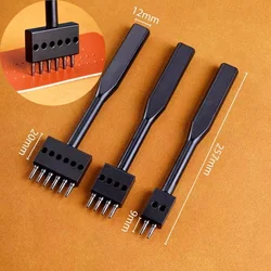 4mm/5mm/6mm Leather Process Round Holes Row Punch DIY Leather Bag/shoe/coasters Hand Stitching Hole Auxiliary Punching Tools