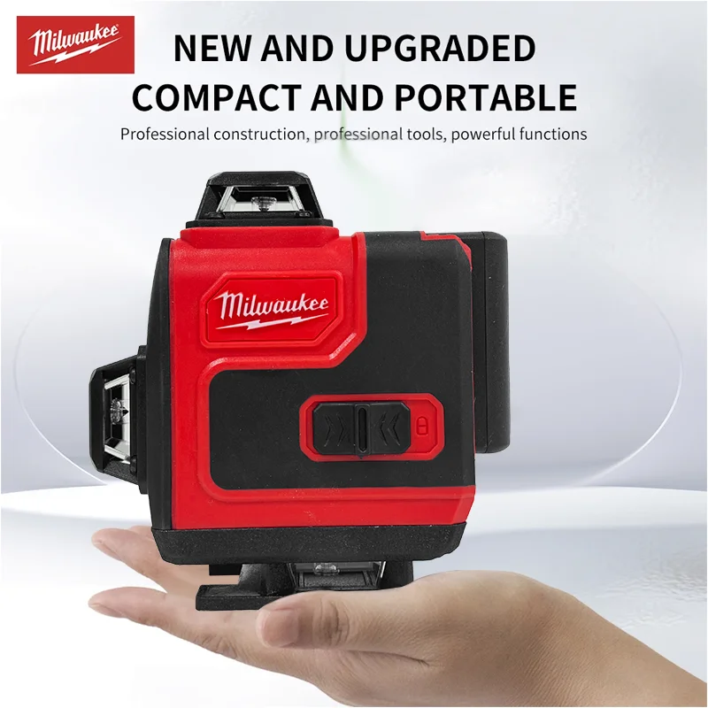 Milwaukee Original Laser Level 360 Green 16 Lines 4D Self Leveling 360 Horizontal Vertical Super Powerful Beam construction Tool