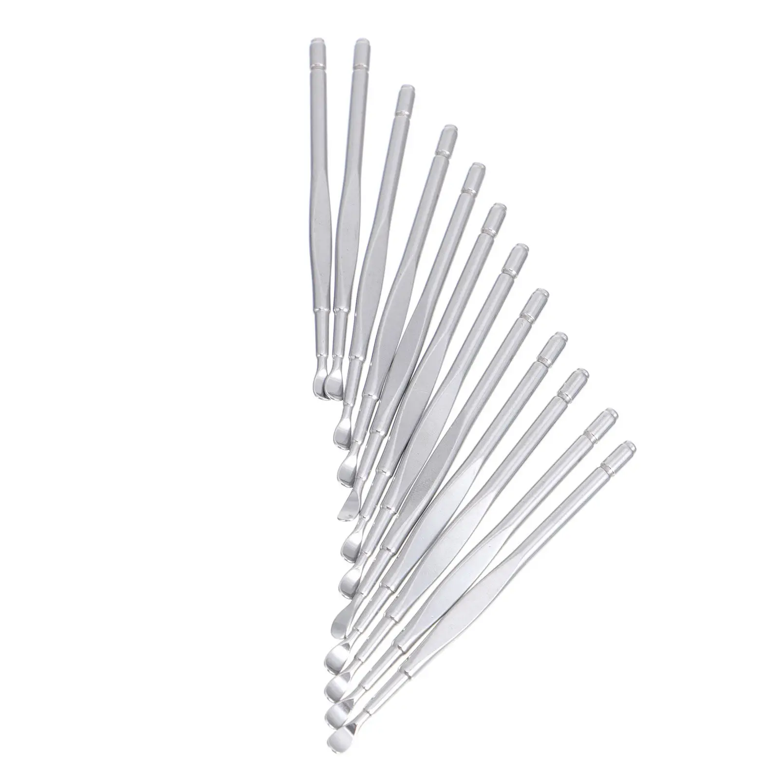 12Pcs Stainless Steel Ear Cleaner Kit Non-Slip Ear Pick Grade Earwax Removal Tool for Safe Cleaning Earwax Cleaning