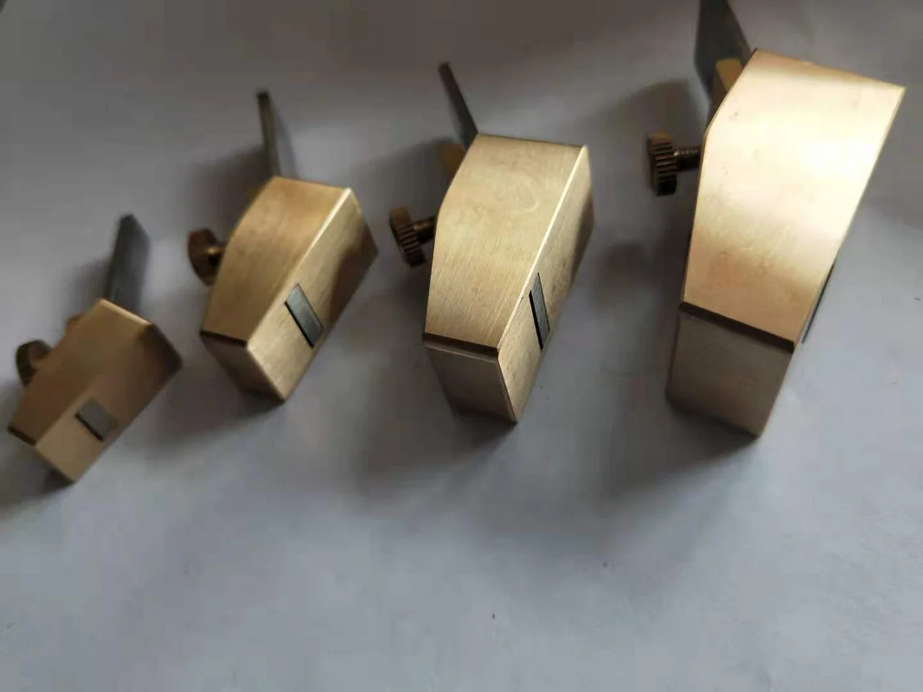 7 PCs mini brass planes