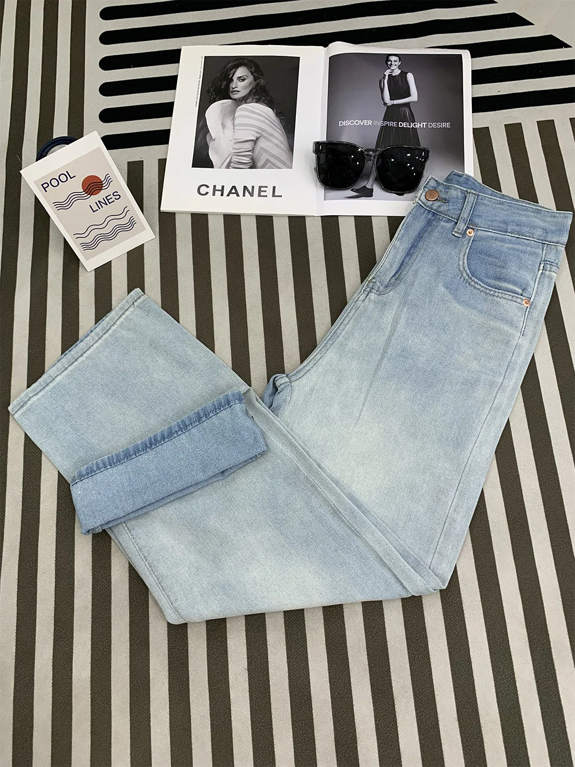 Koreańskie, słodkie, proste, luźne jeansy z szerokimi nogawkami, damskie spodnie z wysokim stanem, wyszczuplające, uniwersalne, codzienne, długie spodnie, modne.