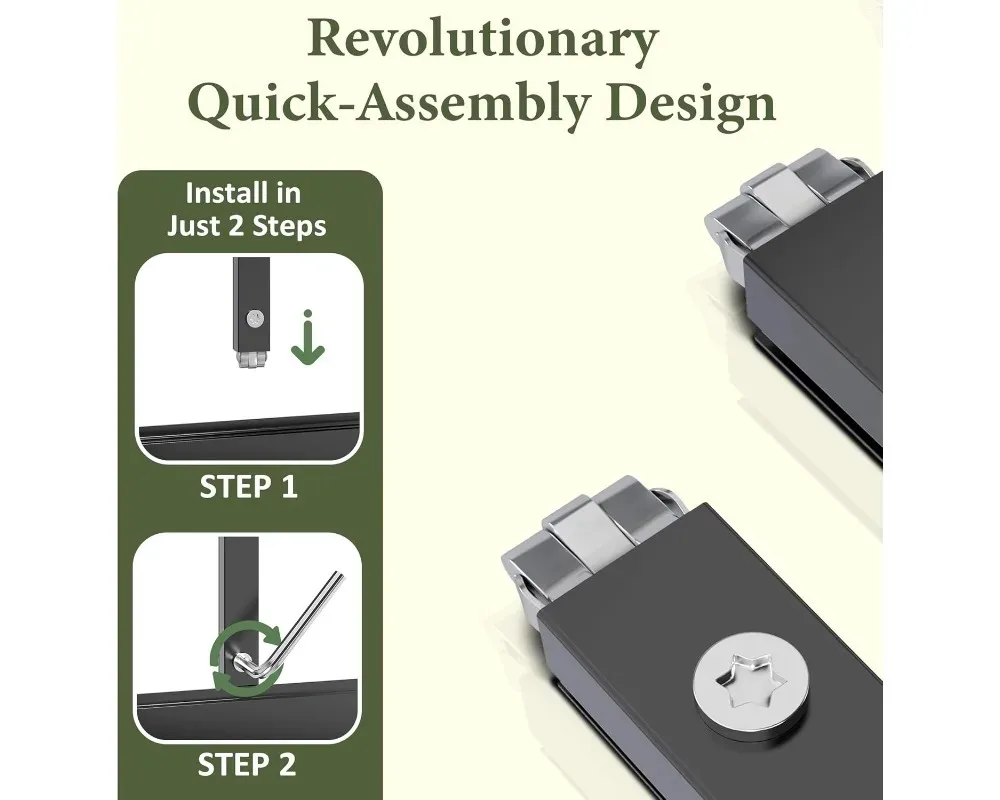 دفيئة خارجية مقاس 4 × 6 أقدام مع فتحة سقف، هيكل بولي كربونات سريع الإعداد للفناء الخلفي للحديقة، أسود