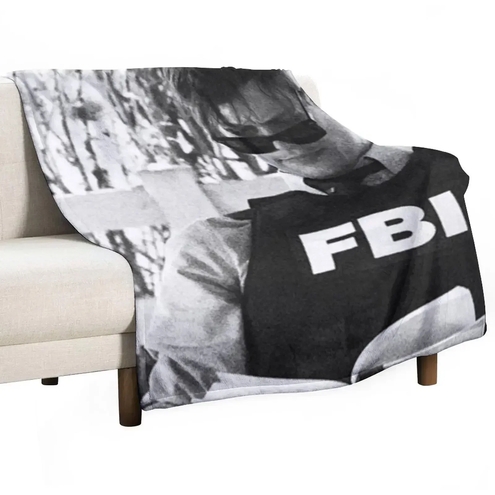 fbi glasses spence Throw Blanket Flannel Fabric Soft Beds christmas gifts Thin Custom Blankets For Bed Blankets