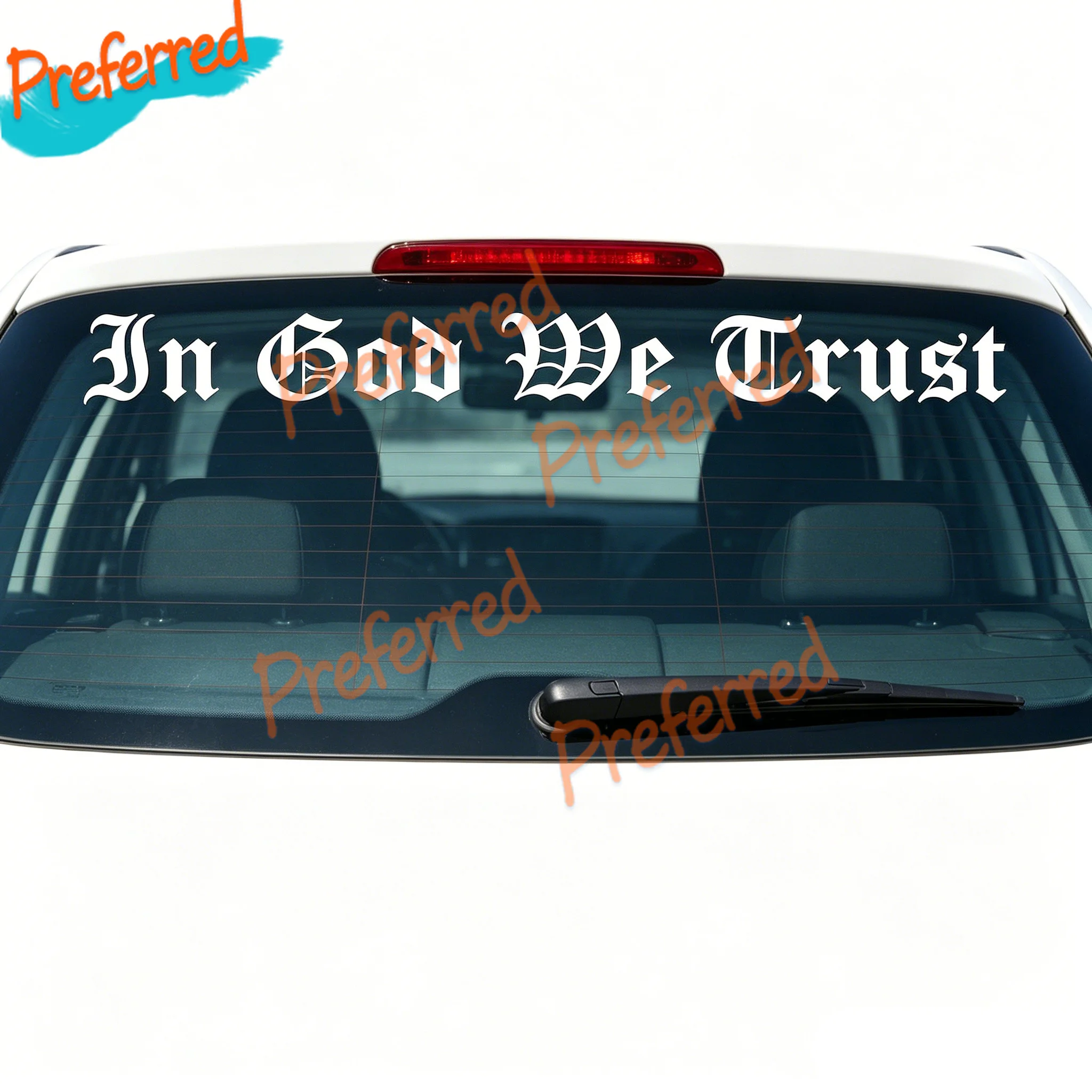 2x in God We Trust America Freedom Liberty Constitution Die Cut Sticker Customizable in Any Sticker Size - No Background