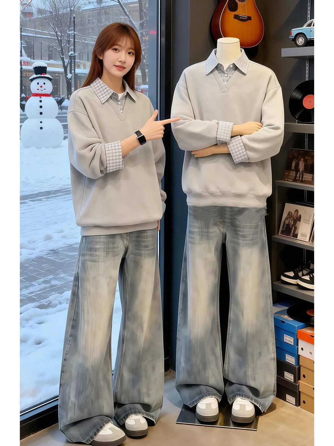 

ay irt Collar Sweatirt Men's Long Sve T-irt Spring Stripe Splicing Inner Wear Base irt College Sle Casual Stre...