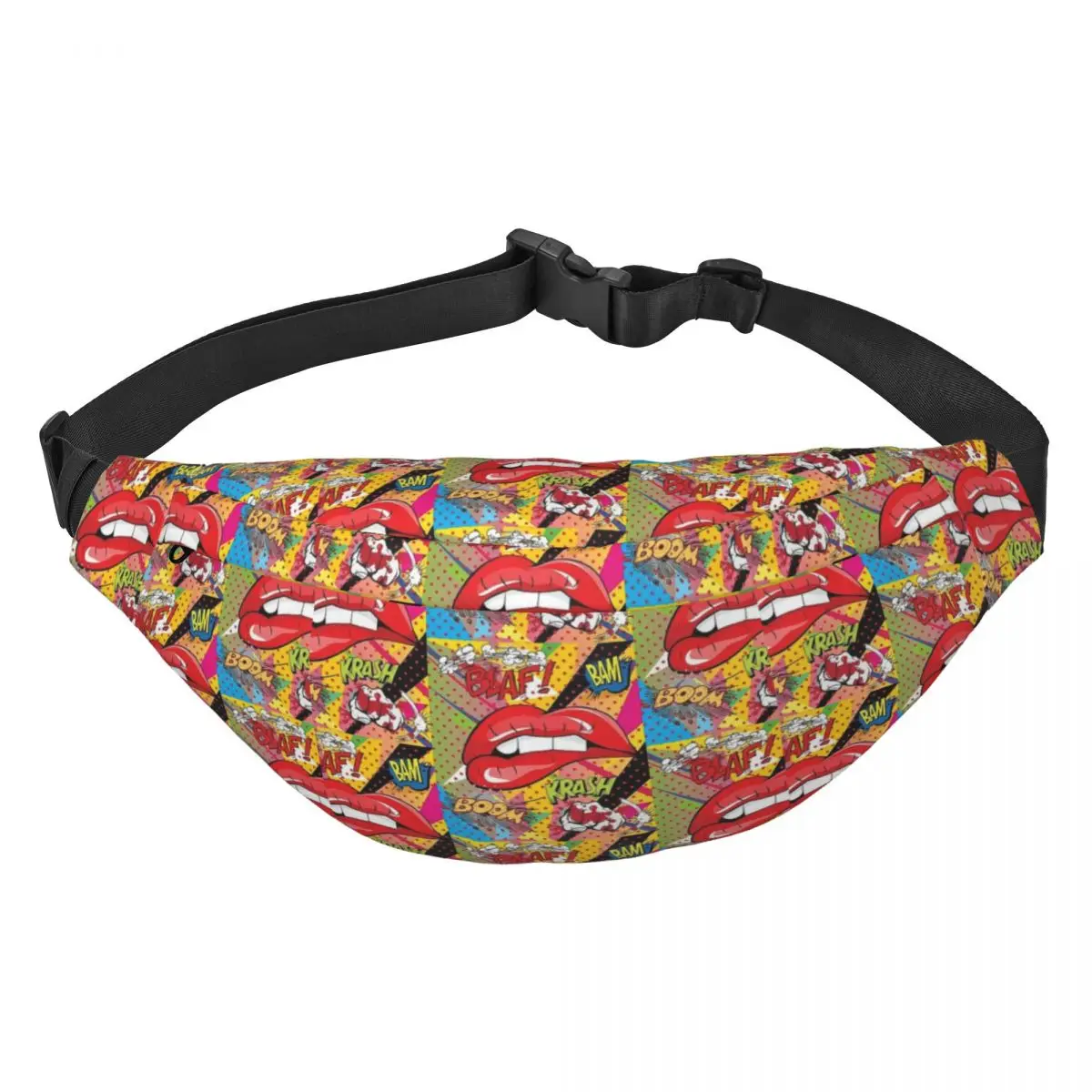 

Superhero Cartoon Comic Movie Fanny Pack Women Men Fashion Sling Crossbody Waist Bag for Hiking Phone Money Pouch