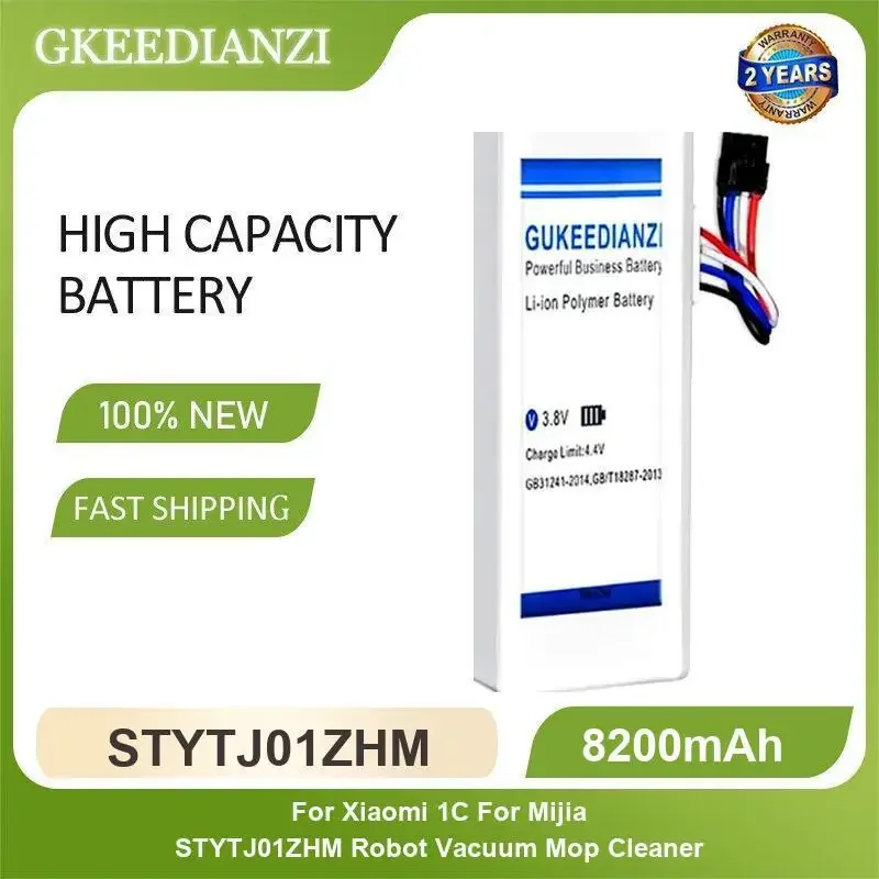 

STYTJ01ZHM аккумулятор для робота-пылесоса для Xiaomi 1C для Mijia STYTJ01ZHM робот-пылесос швабра 8200 мАч высокая емкость