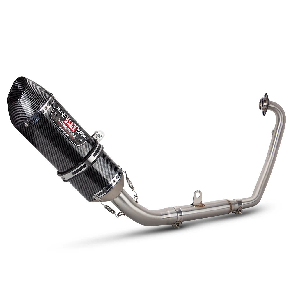 

For CFMOTO NK250 250SR 300NK 300SR Motorcycle Exhaust Full System Modified Escape Moto Front Link Pipe Slip On With R77 Muffler