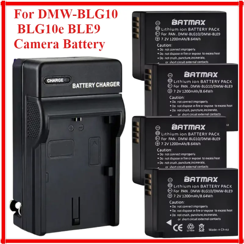 

DMW-BLG10 BLG10e BLE9 Camera Battery For Panasonic Lumix GX80 GX85 with Charger For GF5 GF6 GX7 LX100 Digital Batteries