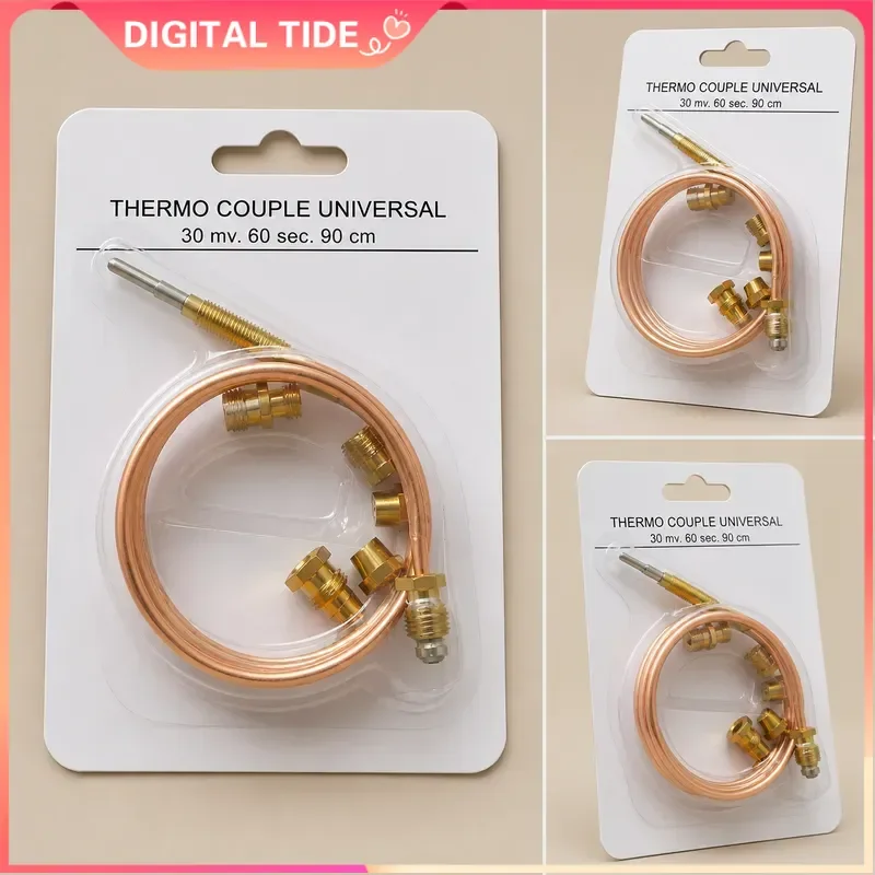 Universal Gas Thermocouple Valve 5Pcs Nut Replace Temperature Controller Probe For Gas Burner Fireplace Heating Accessories