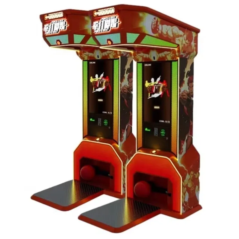 Boxing Punch and Kick 2 Arcade Street Amusement Coin Operated Games Electronic Sports Punching Bag Vending Machine Customized