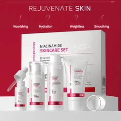 Skin Care Set Serum Rejuvenating Cream Glowing Moisturizer Face Tonic Hydration Smooth Facial Toner Facial Skin Care Oil Control