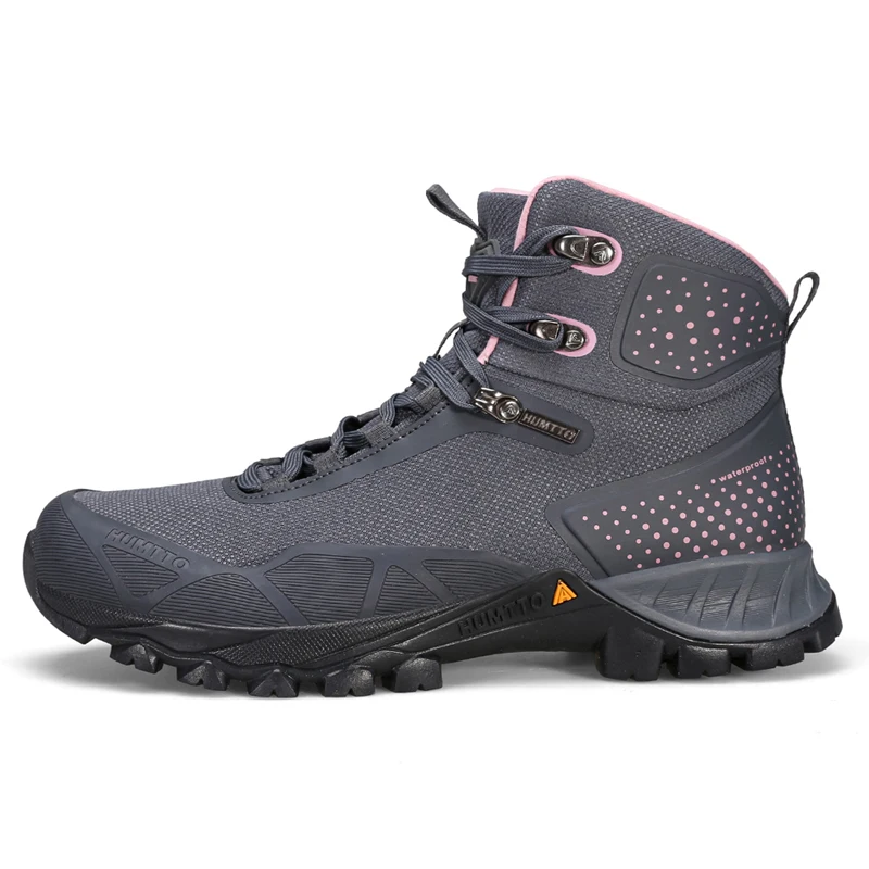 HUMTTO Scarpe da trekking impermeabili Donna Sport invernali Nero Designer di lusso Sneakers da esterno Donna Stivaletti da trekking per donna