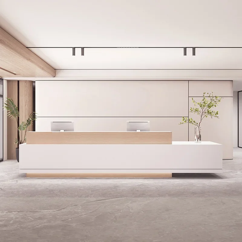 

Nordic Modern Reception Desks Medical Dental Clinic Beauty Salon Reception Desks Clothing Store Office Furniture Receptie HBRD