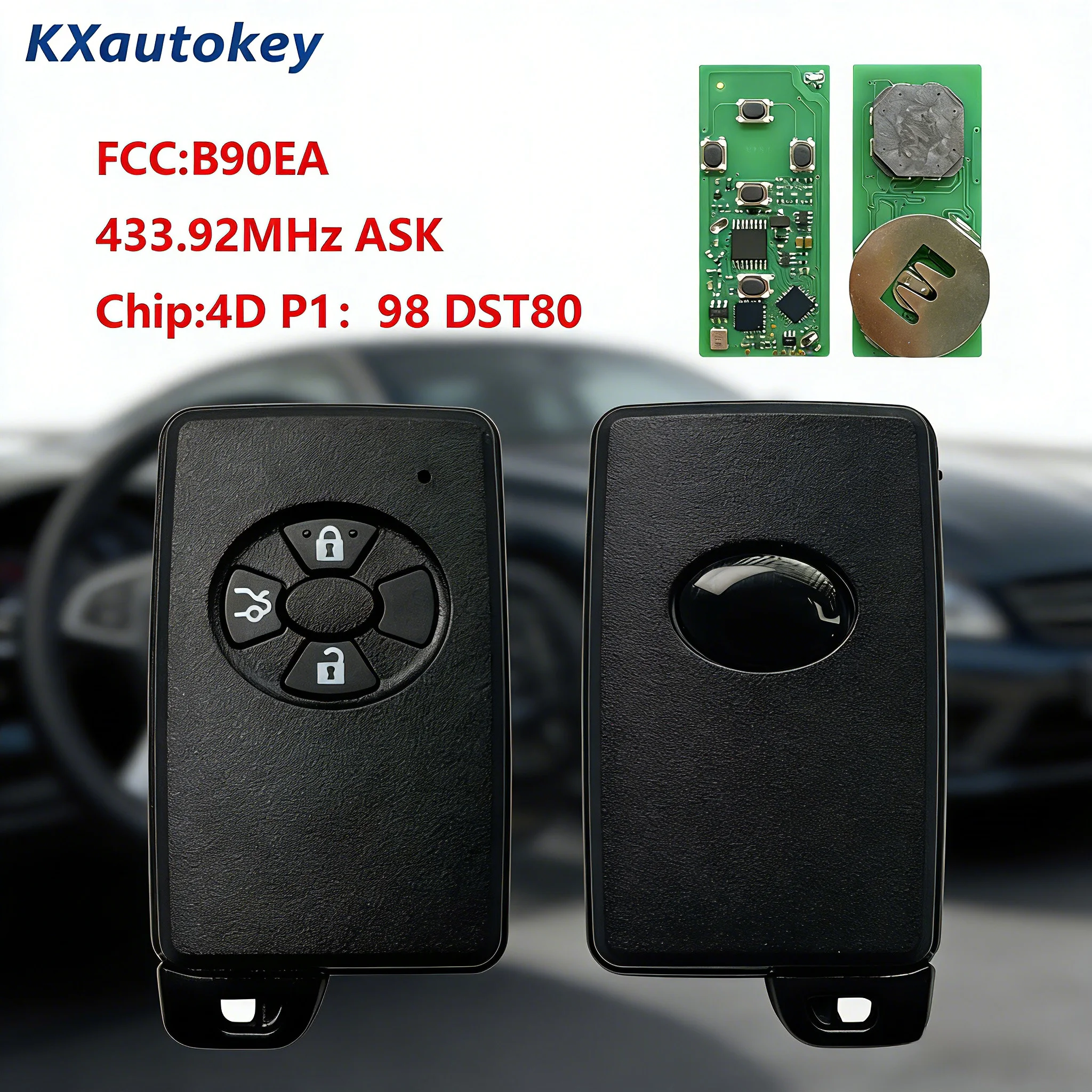 

KXK007074Folding key For Toyota Corolla/RAV4 2010-2013 FCCID-B90EA Complete Smart Remote Key For Toyota