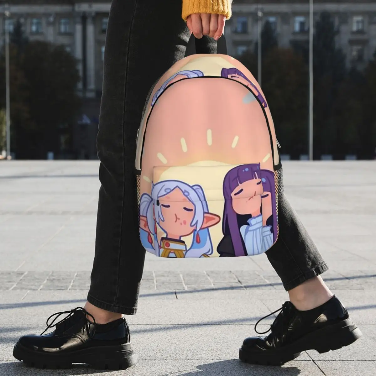 Frieren Beyond Journey's End Anime Backpack Student BookBag Kids School Bag Laptop Shoulder Bags for Boys Girls