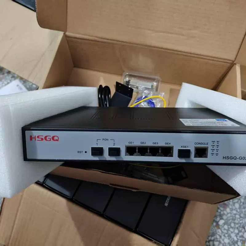 

GPON OLT HSGQ-G02 2 port Opitcal Line Termina with 10GE C++ SFP module ONU fiber optical network equipment