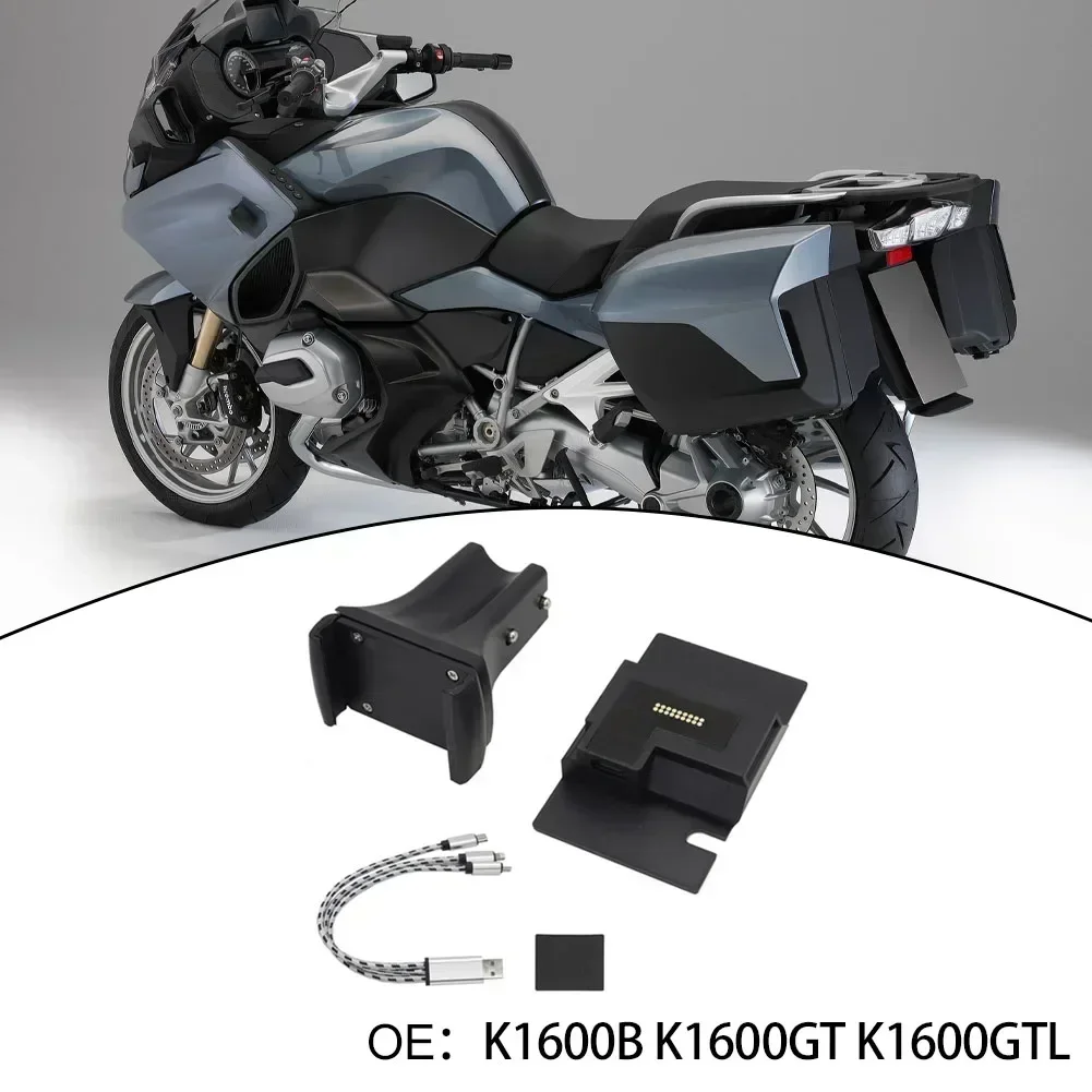 Motorcycle GPS Phone Navigation Bracket USB Charger Holder Mount Stand Securely Holds Your Device While Riding