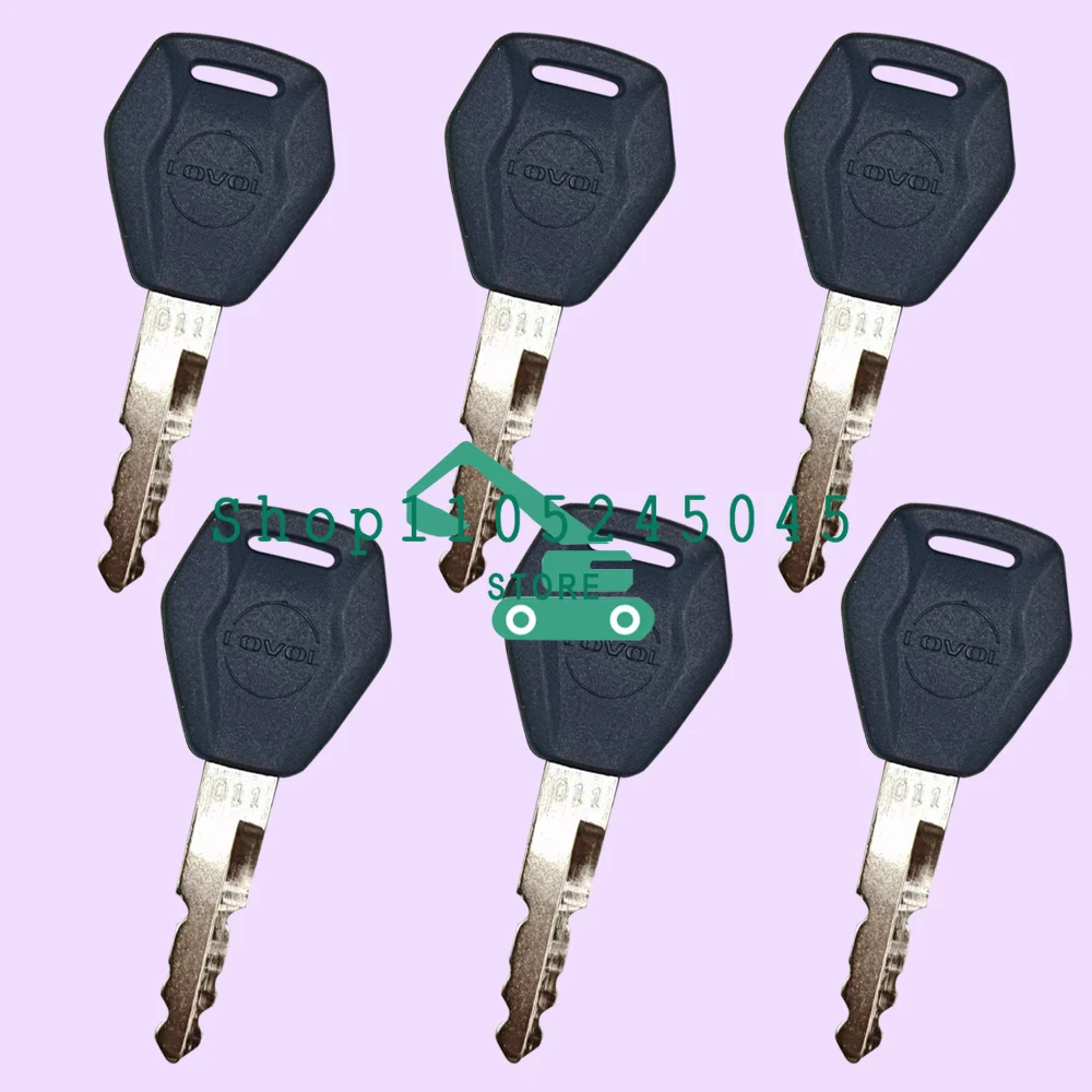 

50 шт. ключей с серийным номером 011 для экскаваторов Lovol: ключи зажигания и ключи для открывания дверей, высокое качество