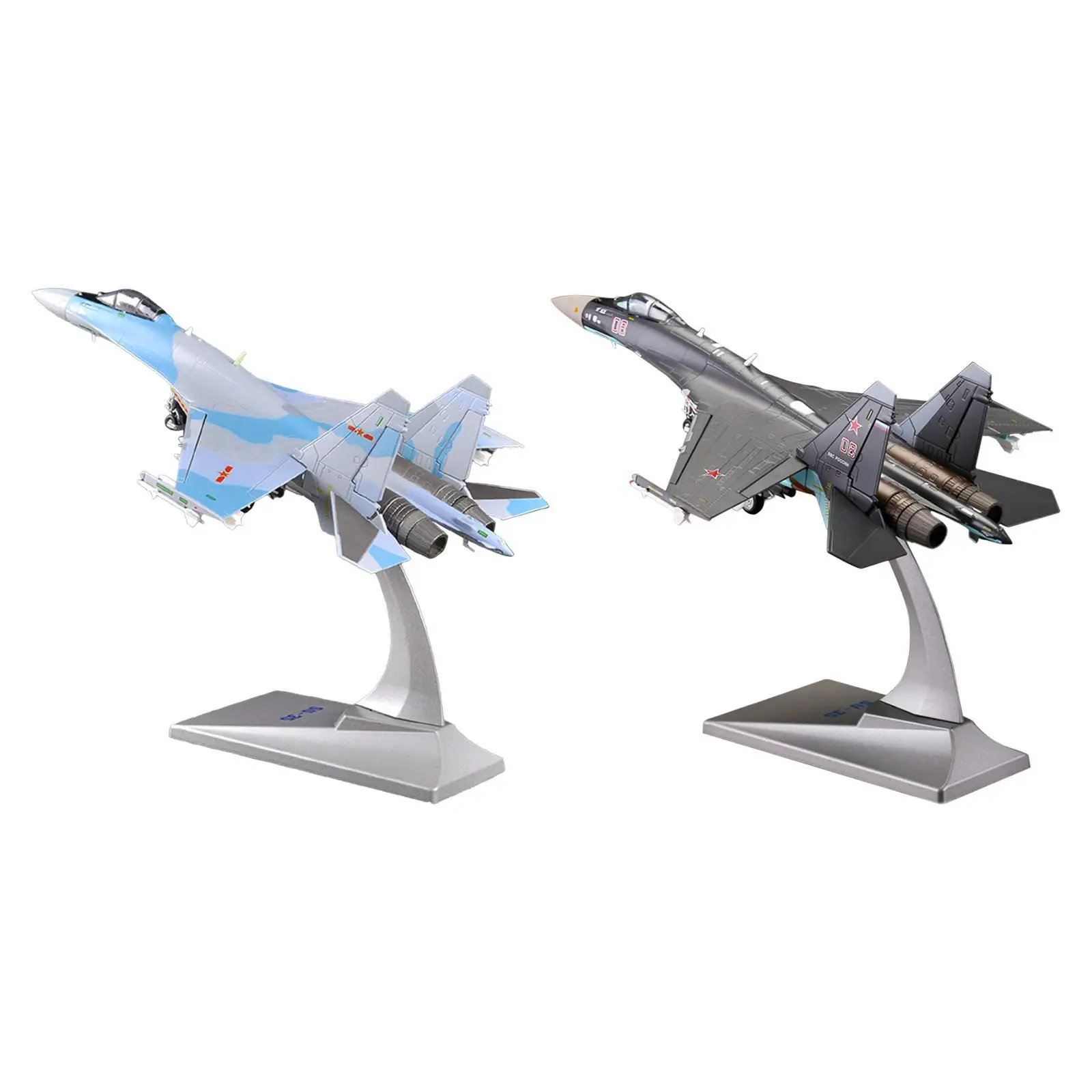 1:72 Scale Airplane Model Diecast Alloy Fighter Model Souvenir Miniature Toys Metal Fighter with Display Stand for TV Cabinet