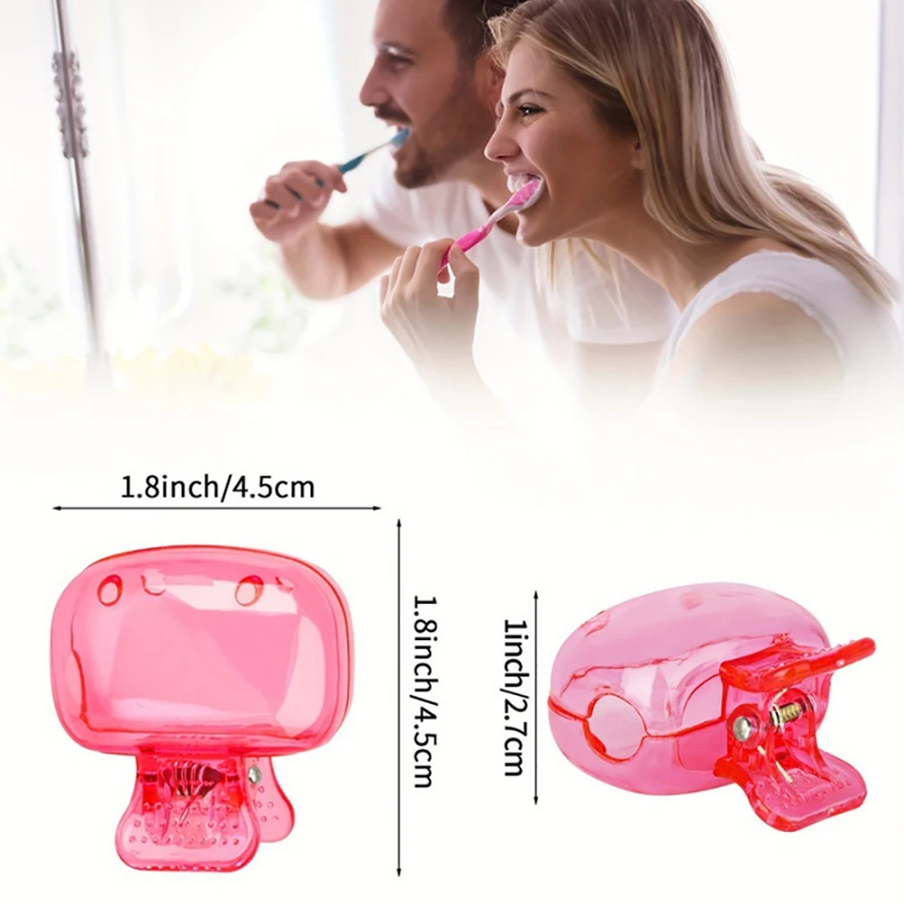 New Travel Toothbrush Head Covers Toothbrush Protector Cap Brush Pod Case Protective Portable Plastic Clip For Household Travel