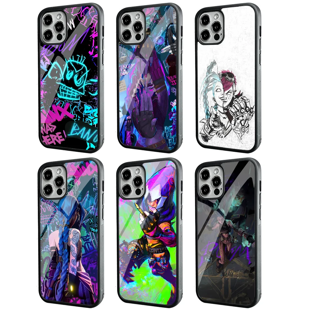 

Arcane Jinx Phone Case Strong Magnetic For IPhone 16 15 14 13 Pro Max 11 12 Mini Alex Mirror For Magsafe Wireless Charging Cover