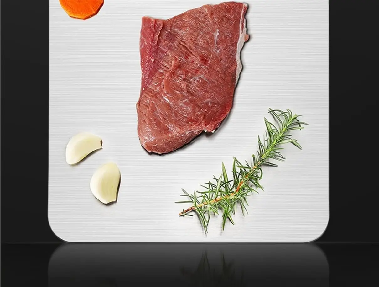 両面ステンレスまな板,厚いまな板,304チタン,食品グレード,肉,果物,野菜