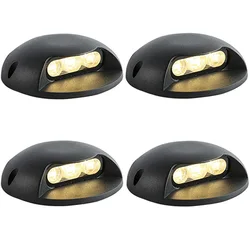 4pcs Waterproof 2W3W6W8W AC85-265V/DC12V LED Outdoor Ground Garden Path Floor Underground Buried Yard Lamp Spot Landscape Light